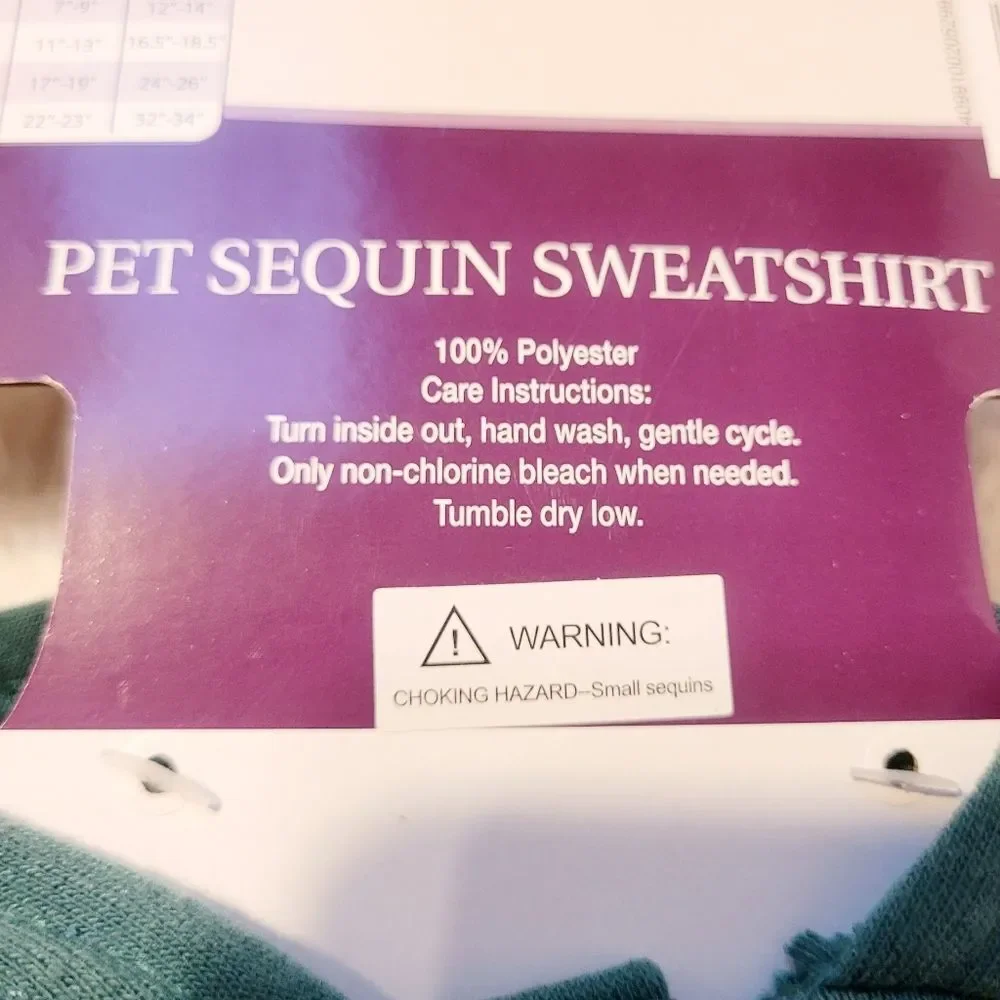 Heart to Tail Pet Hoodie Sweatshirt with Sequin Flip Polar Bear XS X-Small New